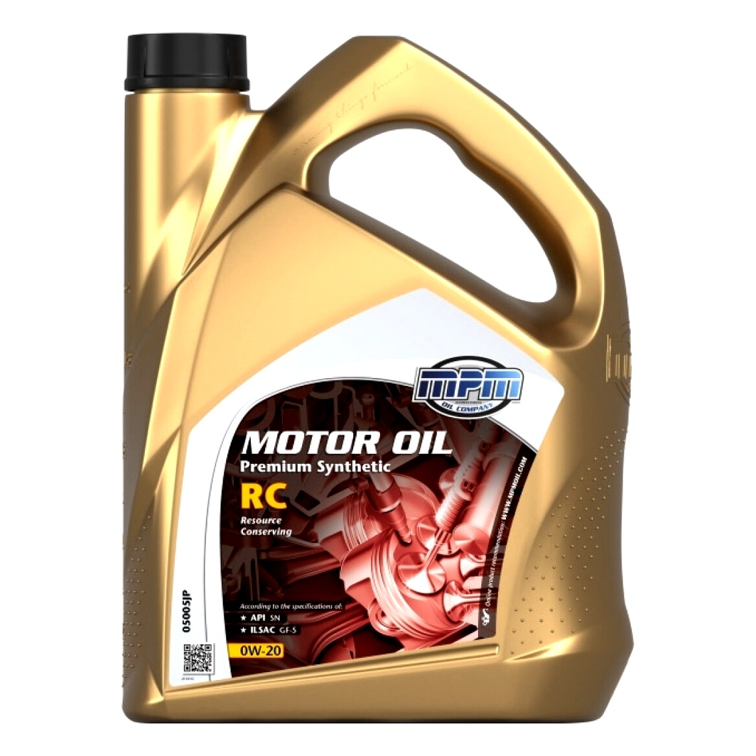 Моторна олива MPM Premium Synthetic RC 0W-20 5 л (05005JP)