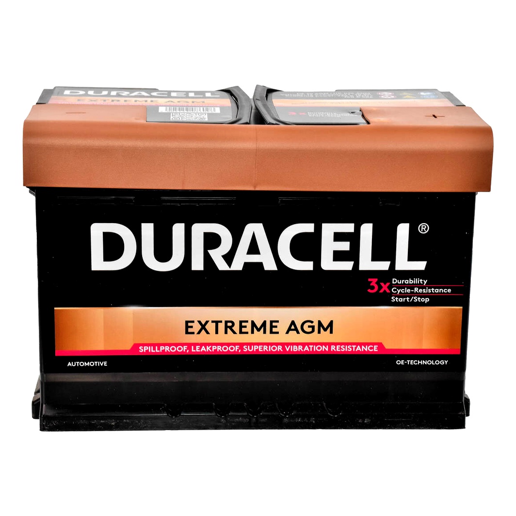 Акумулятор DURACELL Extreme AGM 12V 70Ah 720A R+ DE70AGM - zapix
