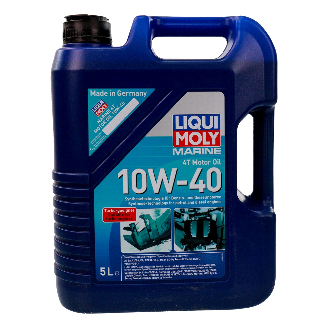 Моторное масло LIQUI MOLY Marine 4T 10W-40 синтетическое 5 л 25013 - zapix
