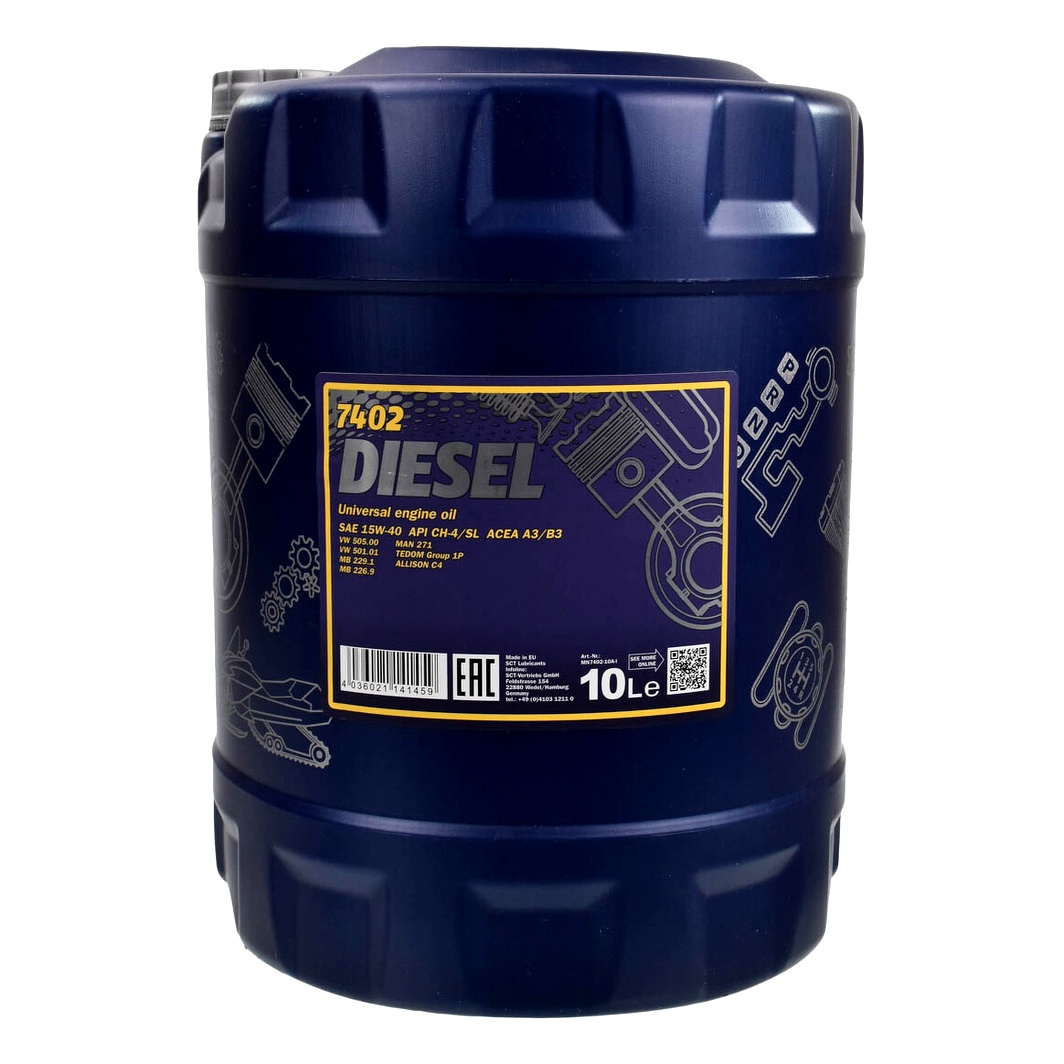 Моторна олива MANNOL Diesel 15W-40 10 л (MN740210) - zapix