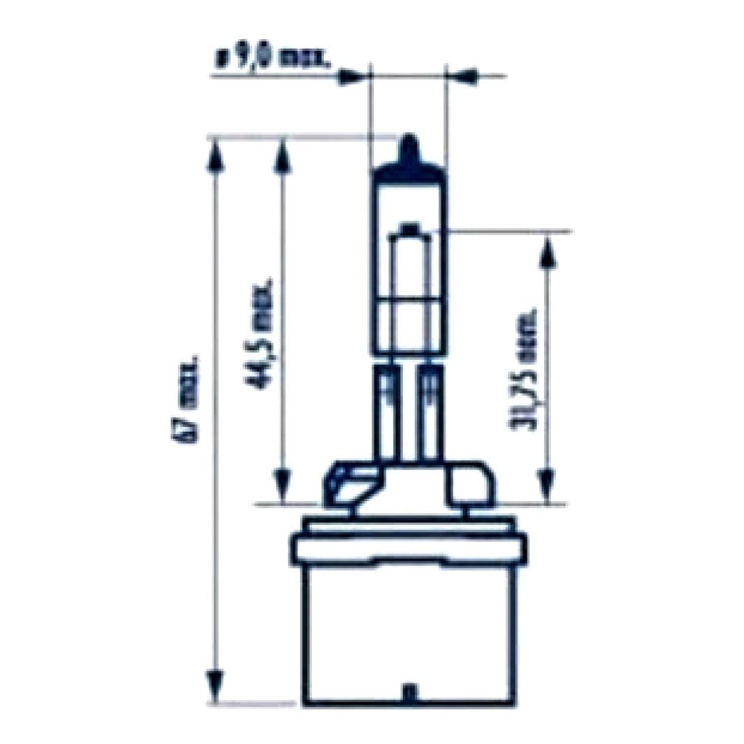 Автолампа галогенова NARVA Standard H27W/1 PG13 27W 12V прозора 48041 - zapix