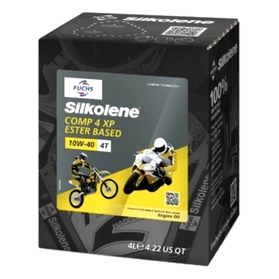 Моторное масло FUCHS Silkolene Comp 4 XP 4T 10W-40 синтетическое 4 л 602013507 - zapix