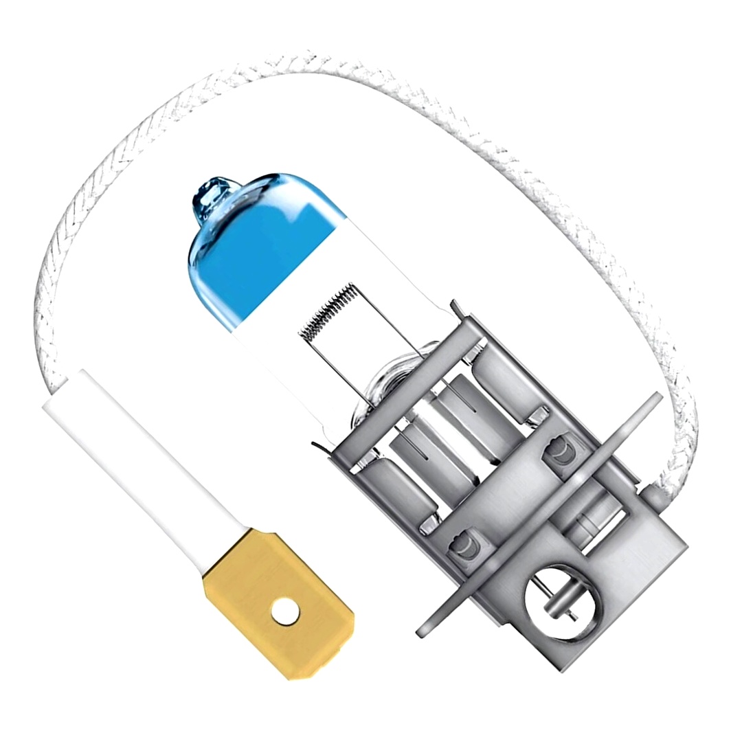 Автолампа галогенова OSRAM Night Breaker Laser H3 PK22s 55W 12V прозоро-блакитна 64151NL - zapix