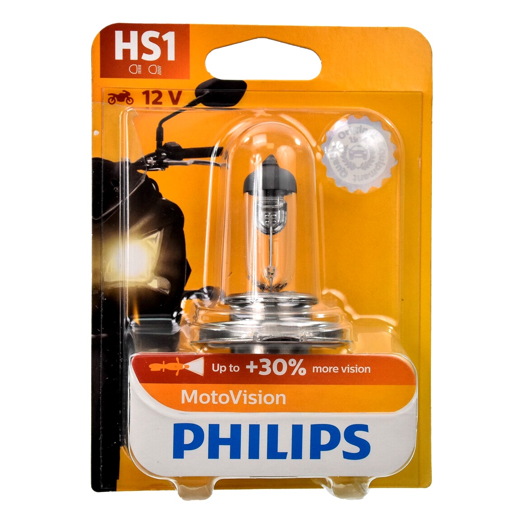 Автолампа галогенова PHILIPS HS1 PX43t 35W 12V прозора 12636BW - zapix