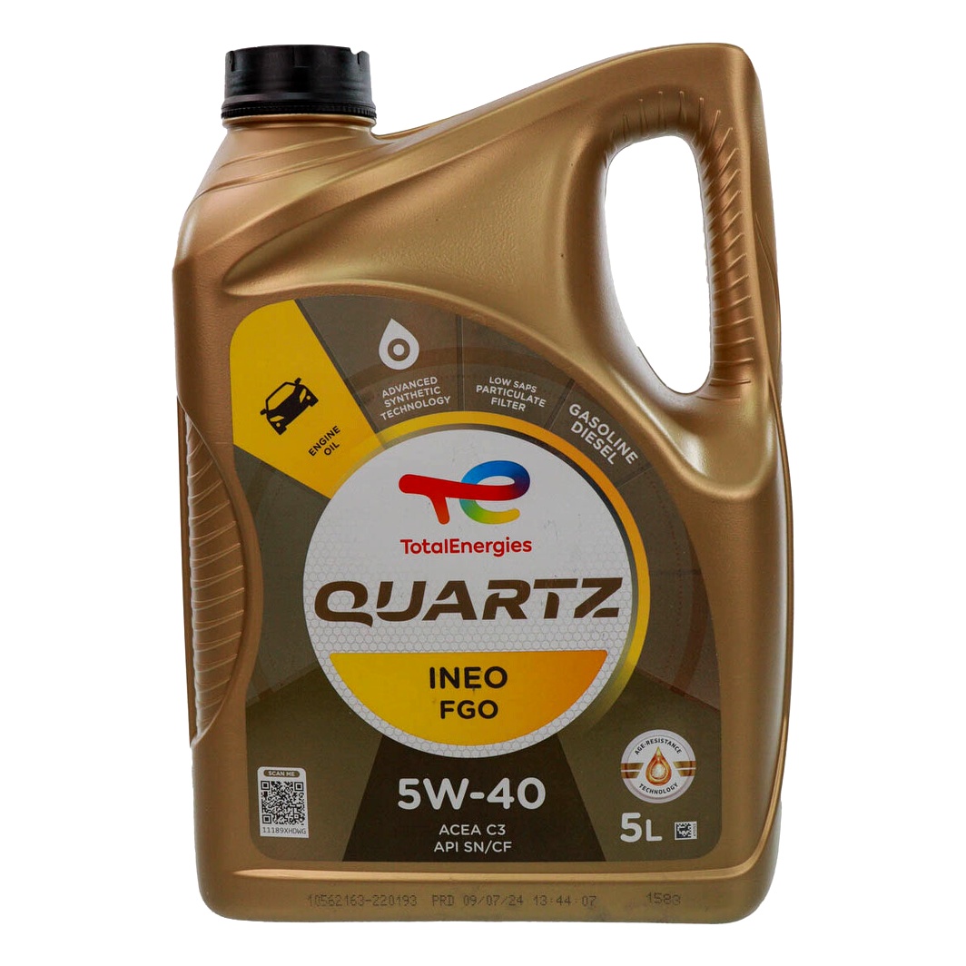 Моторное масло TOTAL Quartz Ineo FGO 5W-40 5 л (5W40QIFGO5L) - zapix