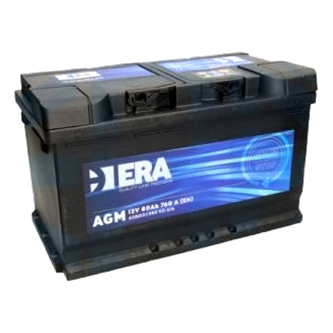 Акумулятор ERA AGM 12V 80Ah 760A R+ A58013 - zapix