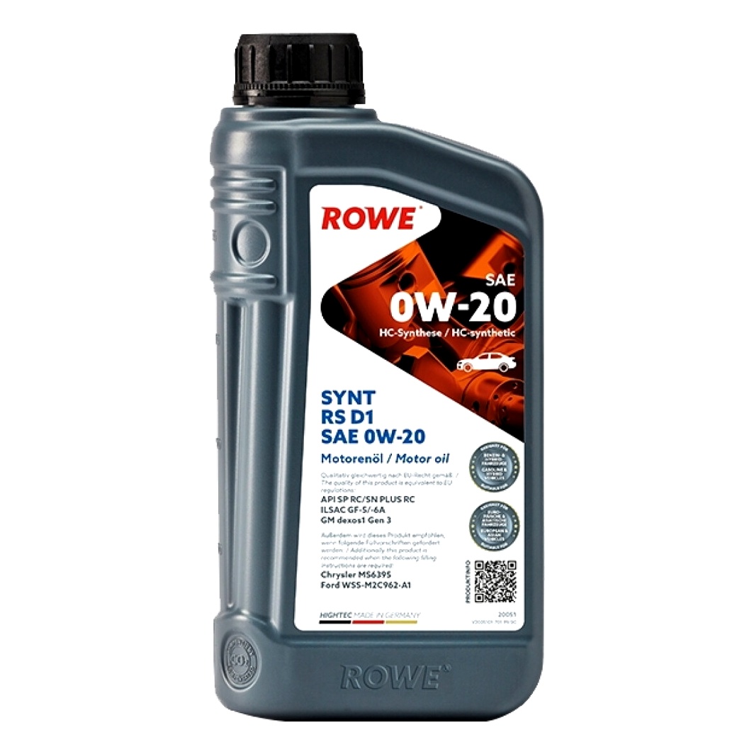 Моторное масло ROWE Synt RS D1 0W-20 1 л (20051001099) - zapix