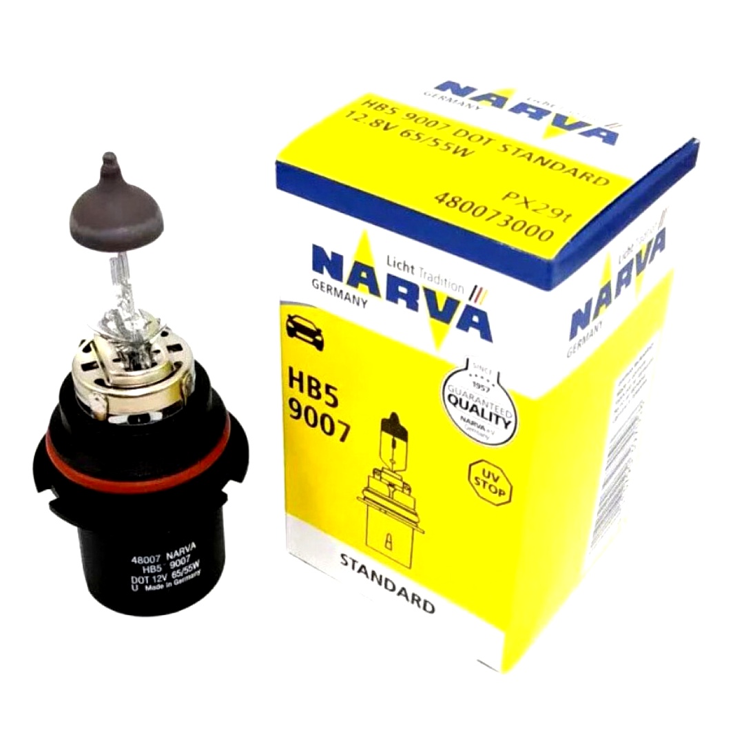 Автолампа галогеновая NARVA HB5 PX29T 55W 12V прозрачная 480073000 - zapix