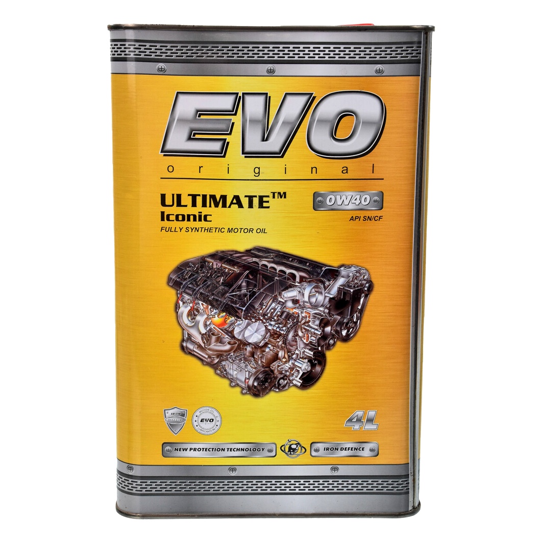 Моторна олива EVO Ultimate Iconic 0W-40 4 л (EVOULTIMATEICONIC0W404L) - zapix