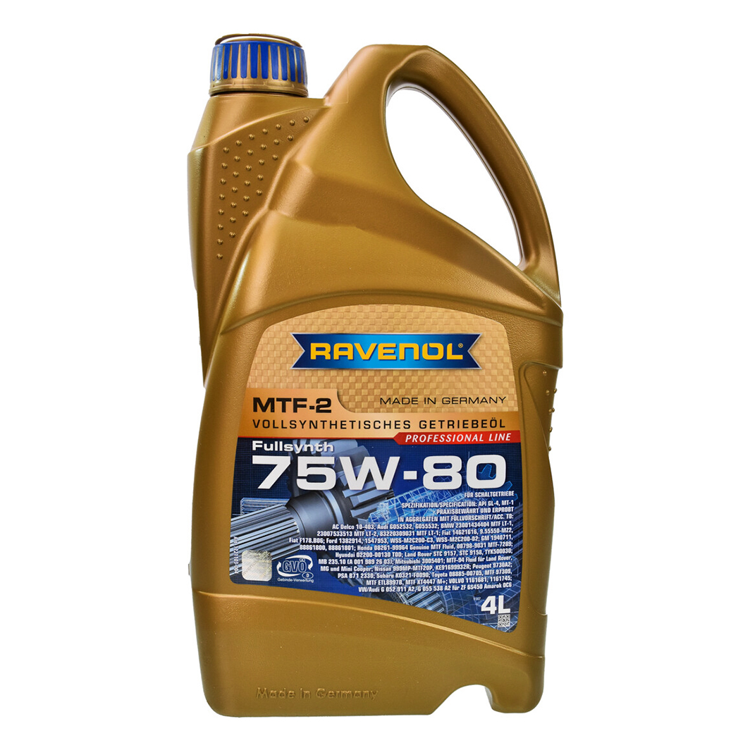 Трансмиссионное масло RAVENOL MTF-2 GL-4 75W-80 4 л 1221103004 - zapix