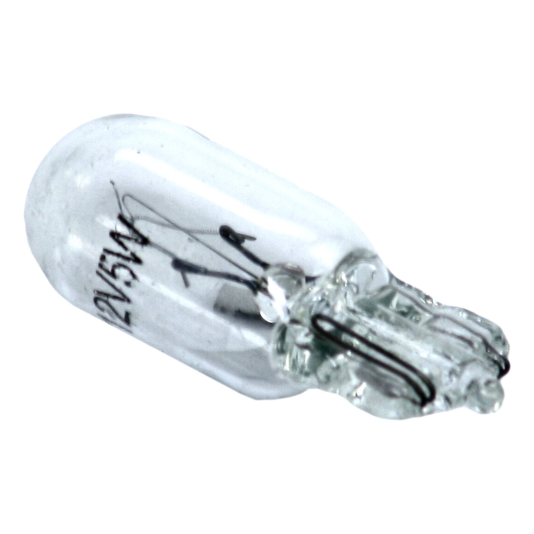 Автолампа розжарювання ДОРОЖНЯ КАРТА W5W W2.1x9.5d 5W 12V прозора DK12V5WW21X95DW - zapix