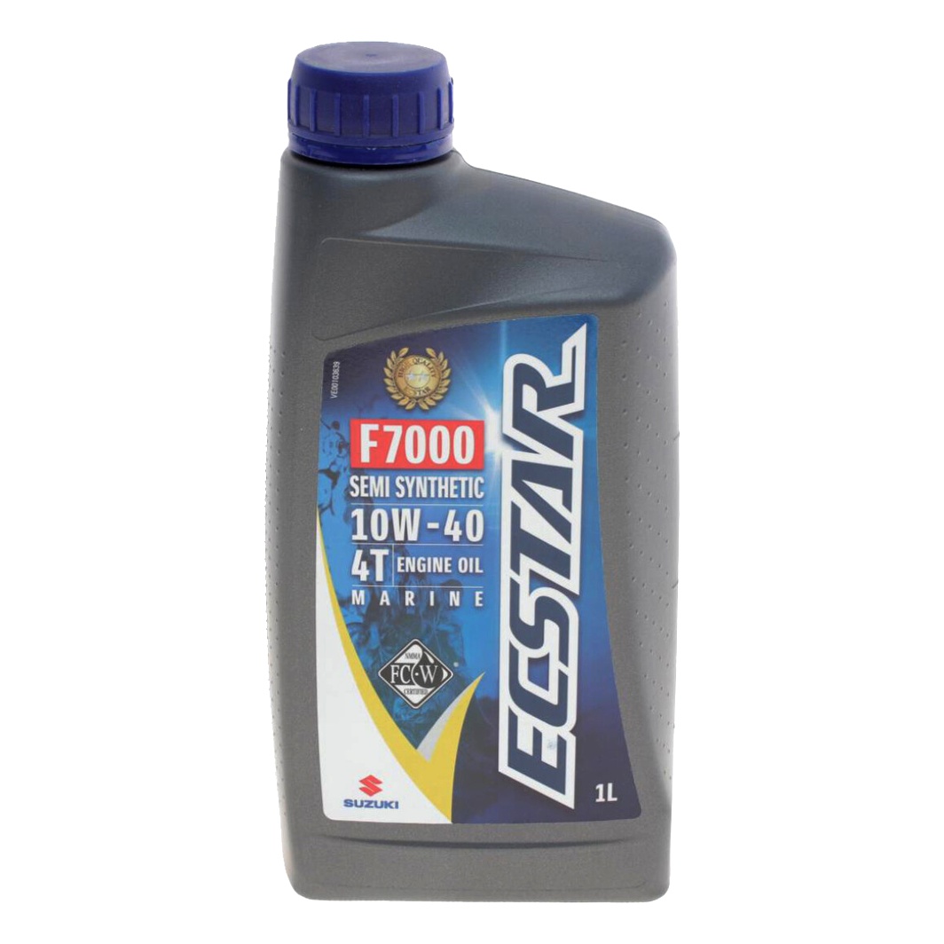 Моторное масло SUZUKI Ecstar Marine F7000 4T 10W-40 полусинтетическое 1 л 990F022B31001F - zapix