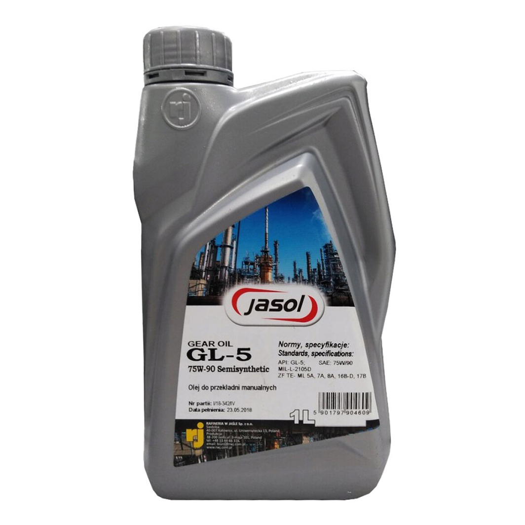 Трансмиссионное масло JASOL Gear Oil GL-5 75W-90 1 л JASGL575W901L - zapix
