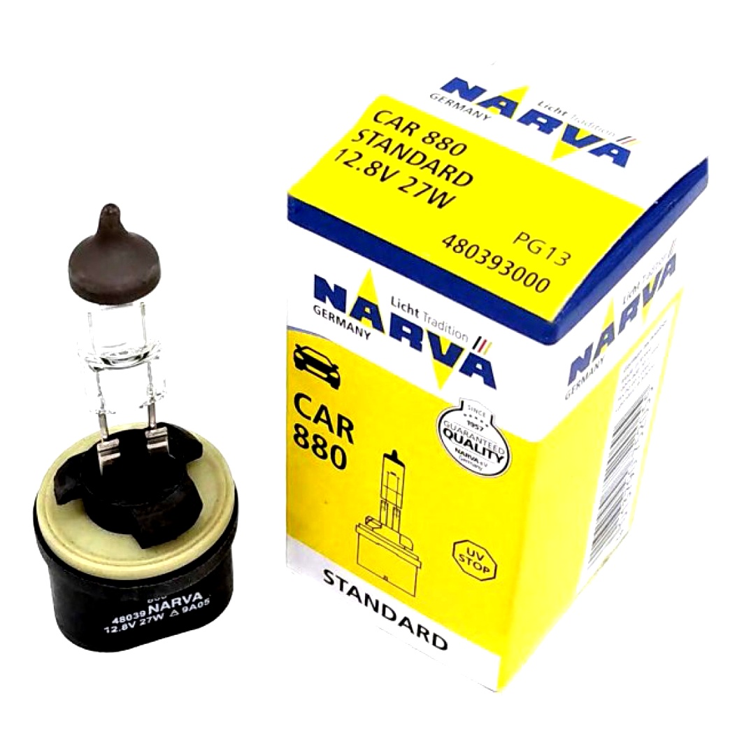 Автолампа галогеновая NARVA 880 PG13 27W 13V прозрачная 480393000 - zapix