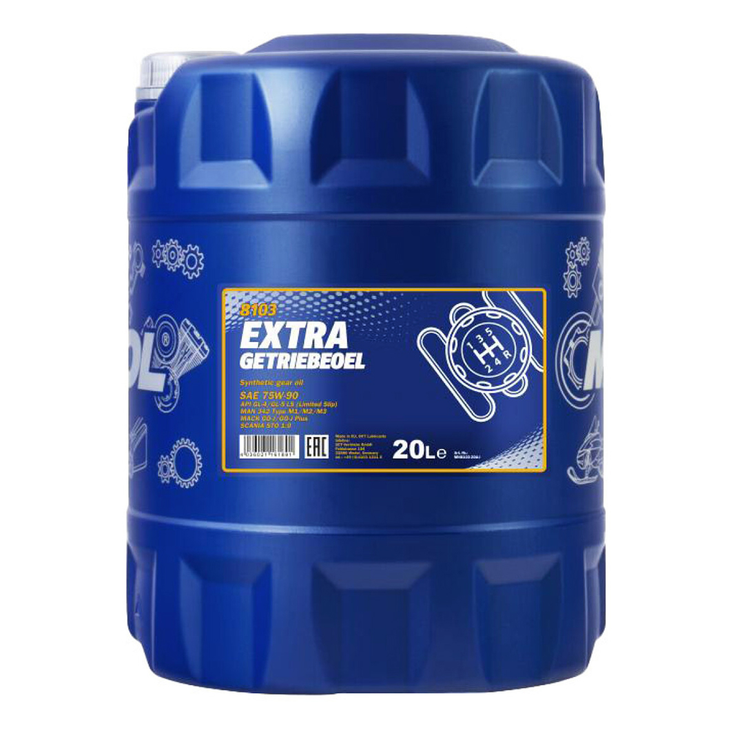 Трансмиссионное масло MANNOL Extra Getriebeoel GL-4 75W-90 20 л MN810320 - zapix
