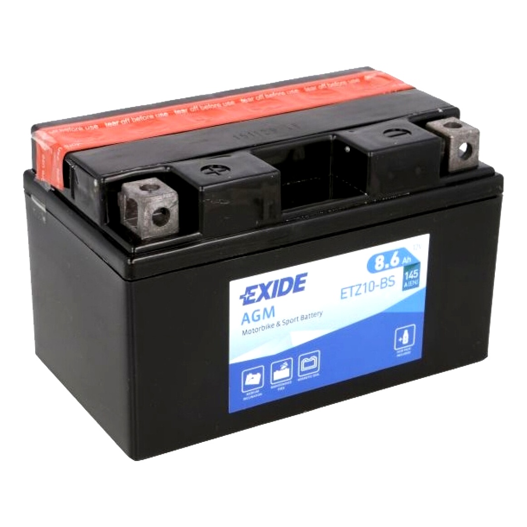 Акумулятор EXIDE AGM 12V 8.6Ah 145A L+ ETZ10BS - zapix