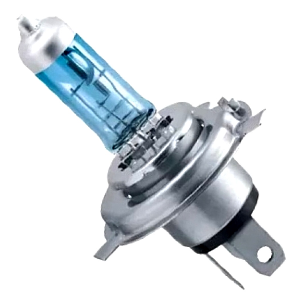 Автолампа галогенова PHILIPS WhiteVision Ultra H4 P43t-38 55W 12V світло-блакитна 12342WVUB1 - zapix