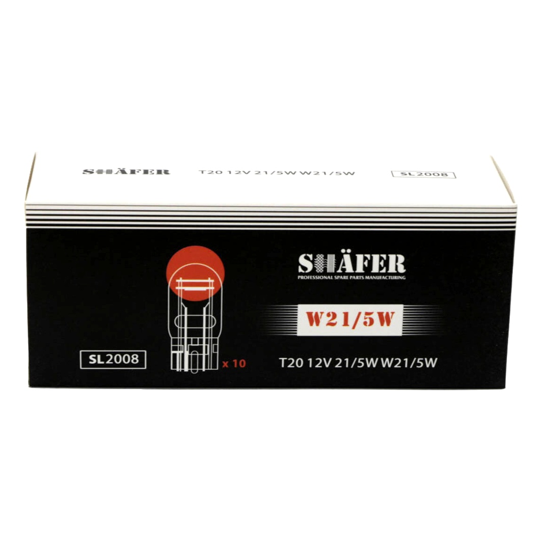 Автолампа накала SHAFER P21/5W 5W 12V прозрачная SL2008 - zapix