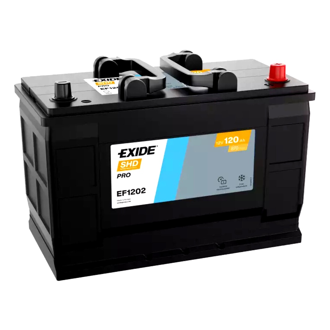Акумулятор EXIDE SHD Pro 12V 120Ah 870A R+ EF1202 - zapix