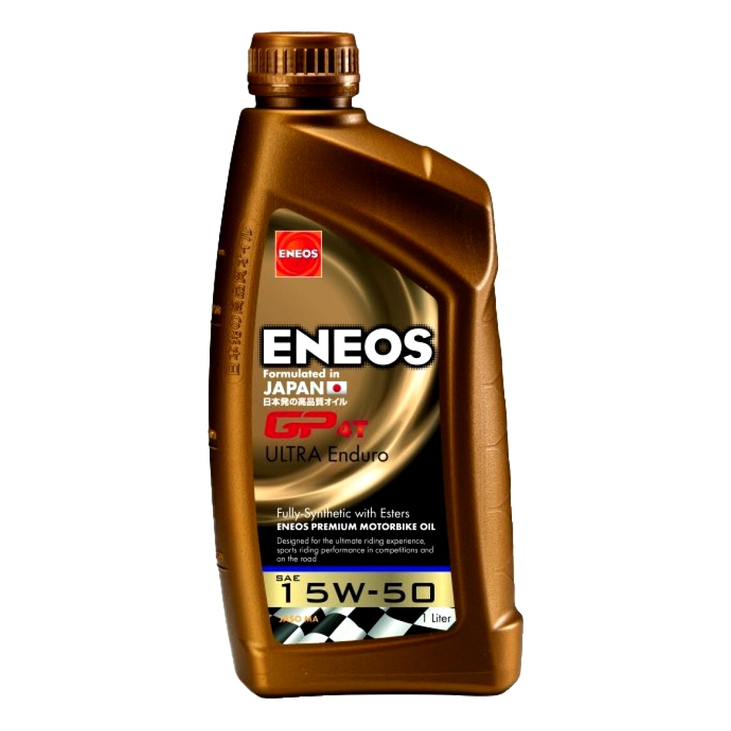 Моторное масло ENEOS GP4T Ultra Enduro 4T 15W-50 синтетическое 1 л EU0145401 - zapix