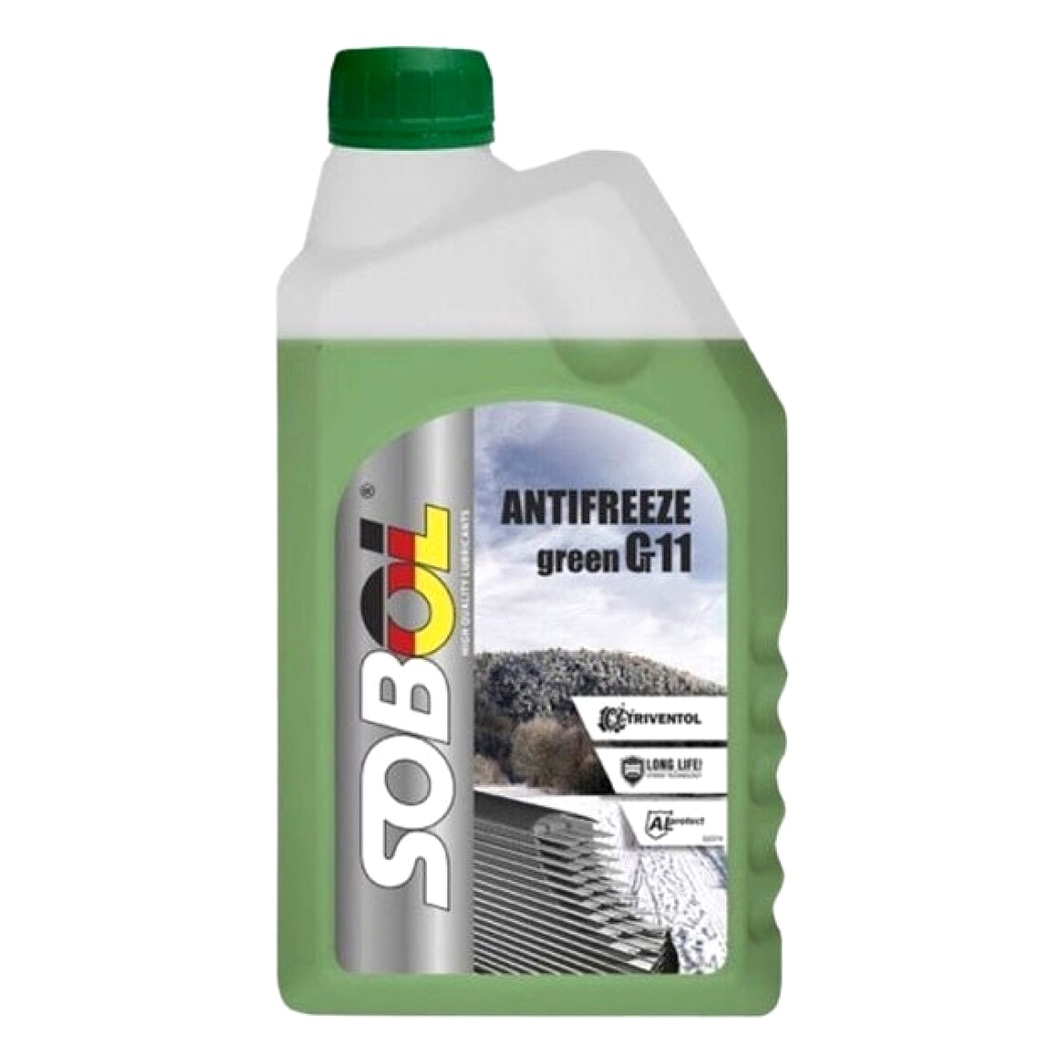 Готовий антифриз SOBOL зелений G11 -30 °C 1 л (7737) - zapix