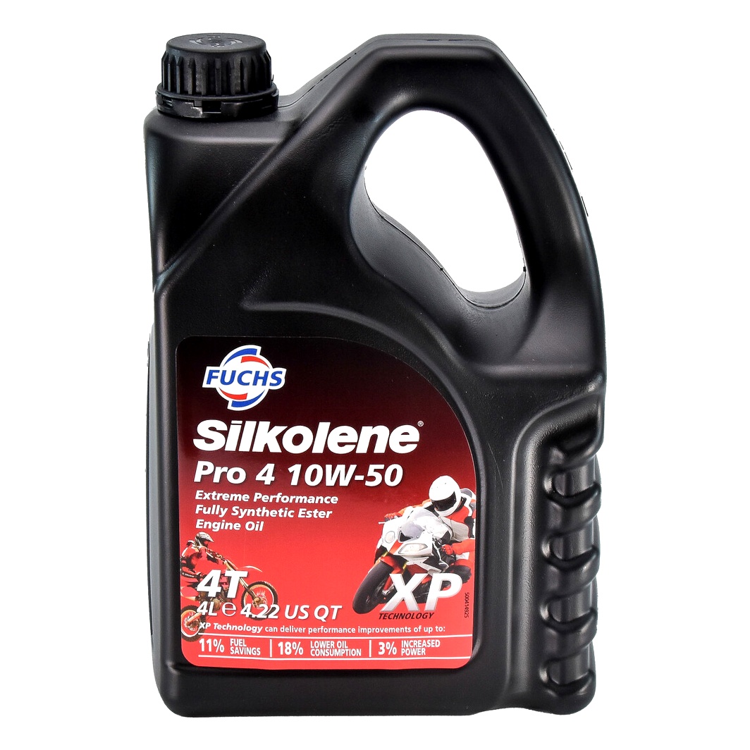 Моторное масло FUCHS Silkolene Pro 4 XP 4T 10W-50 синтетическое 4 л 600757120 - zapix