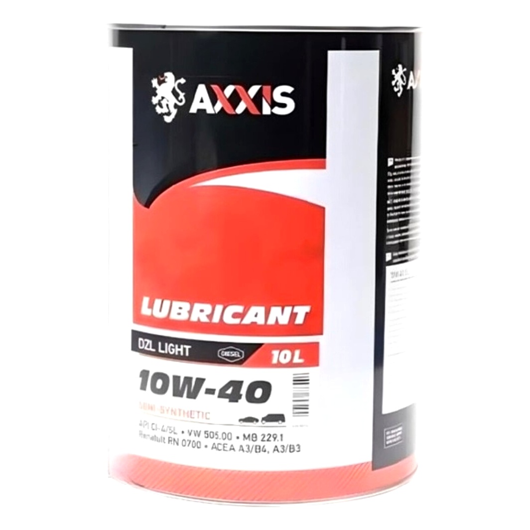 Моторна олива AXXIS DZL Light 10W-40 10 л (AX1005) - zapix