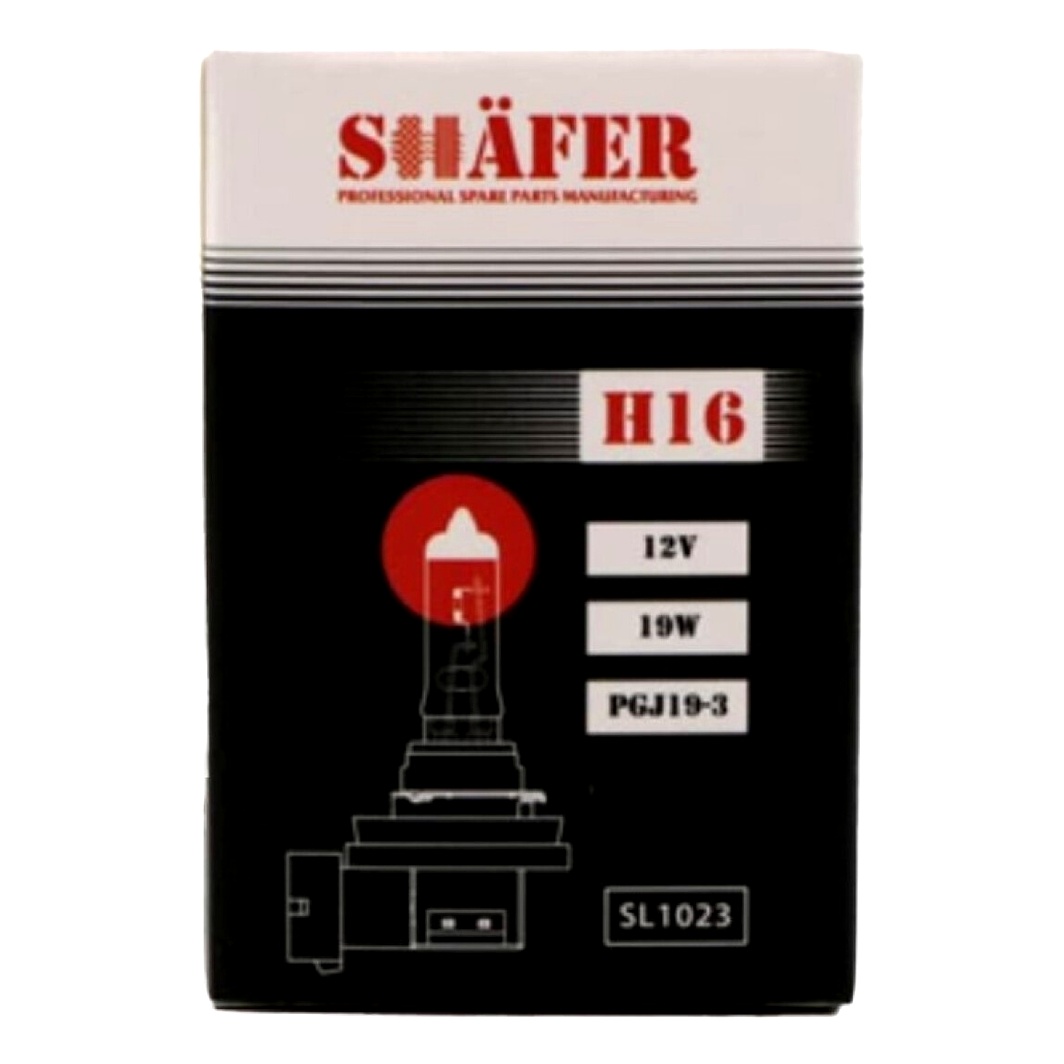 Автолампа галогенова SHAFER H16 PGJ19-2 19W 12V прозора SL1023 - zapix