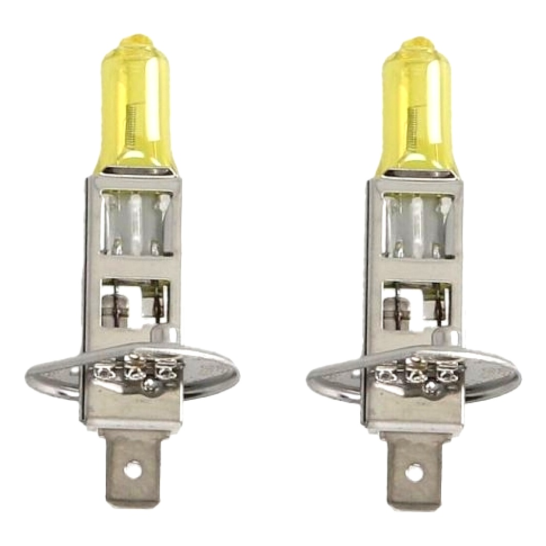 Автолампа галогенова M-TECH Powertec Retro H1 P14.5s 55W 12V жовта PTZRT1DUO - zapix