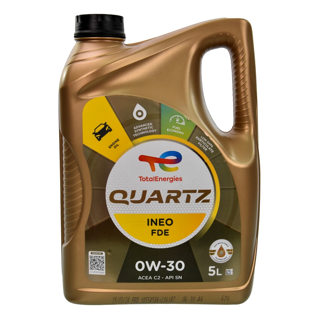 Моторное масло TOTAL Quartz Ineo FDE 0W-30 5 л (0W30QIFDE5L)