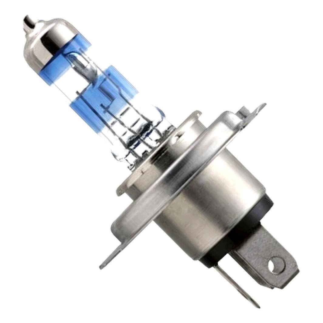 Автолампа галогенова PHILIPS X-tremeVision G-force H4 P43t-38 55W 12V прозоро-блакитна 12342XVGB1 - zapix