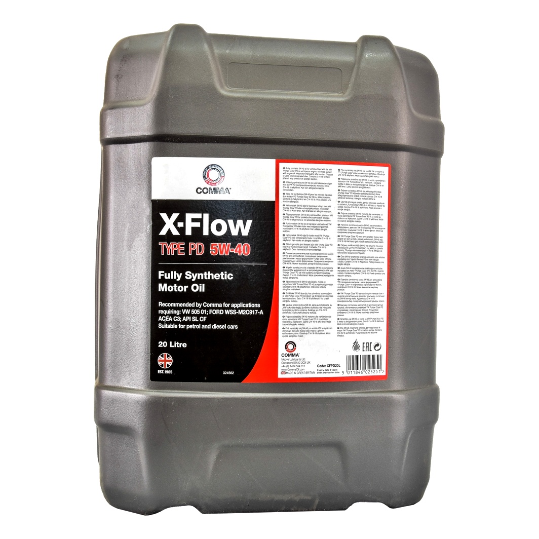 Моторна олива COMMA X-Flow Type PD 5W-40 20 л (XFPD20L) - zapix
