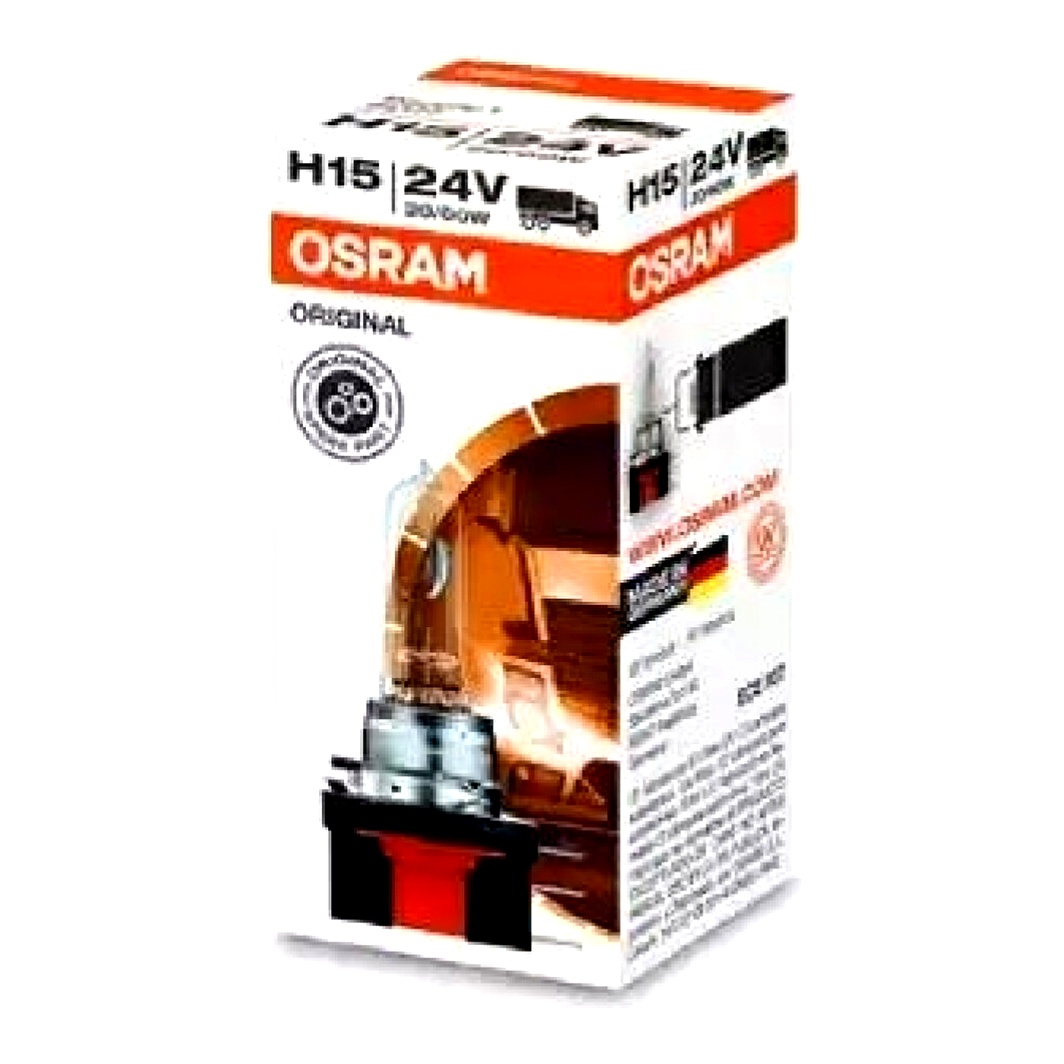 Автолампа галогенова OSRAM Original Line H15 PGJ23T-1 70W 24V прозора 64177 - zapix
