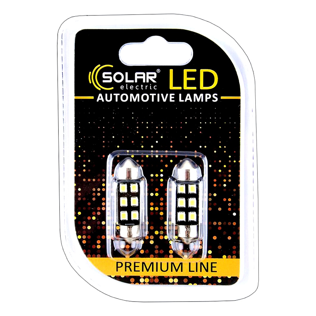 Автолампа LED (светодиодная) SOLAR T11x36 SV8.5 36W 12V SL1362 - zapix