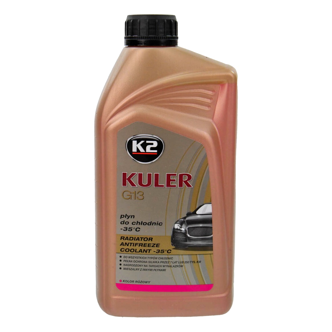 Готовий антифриз K2 Kuler рожевий G13 -35 °C 1 л (T201R) - zapix