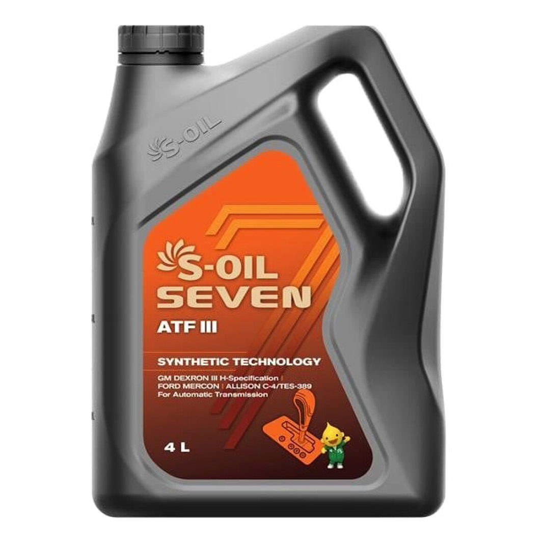 Трансмиссионное масло S-OIL Seven ATF III 4 л SDATFIII4 - zapix