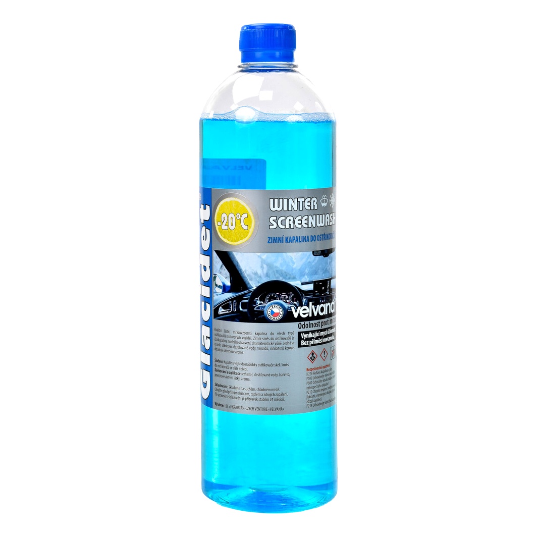 Омивач скла готовий зимовий -20°С VELVANA Glacidet лимон 1 л VELGLACLEMON2009KG - zapix