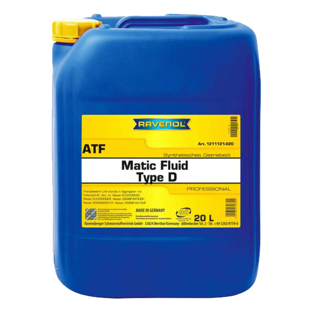 Трансмісійна олива RAVENOL ATF Matic Fluid Type D 20 л 1211121020 - zapix