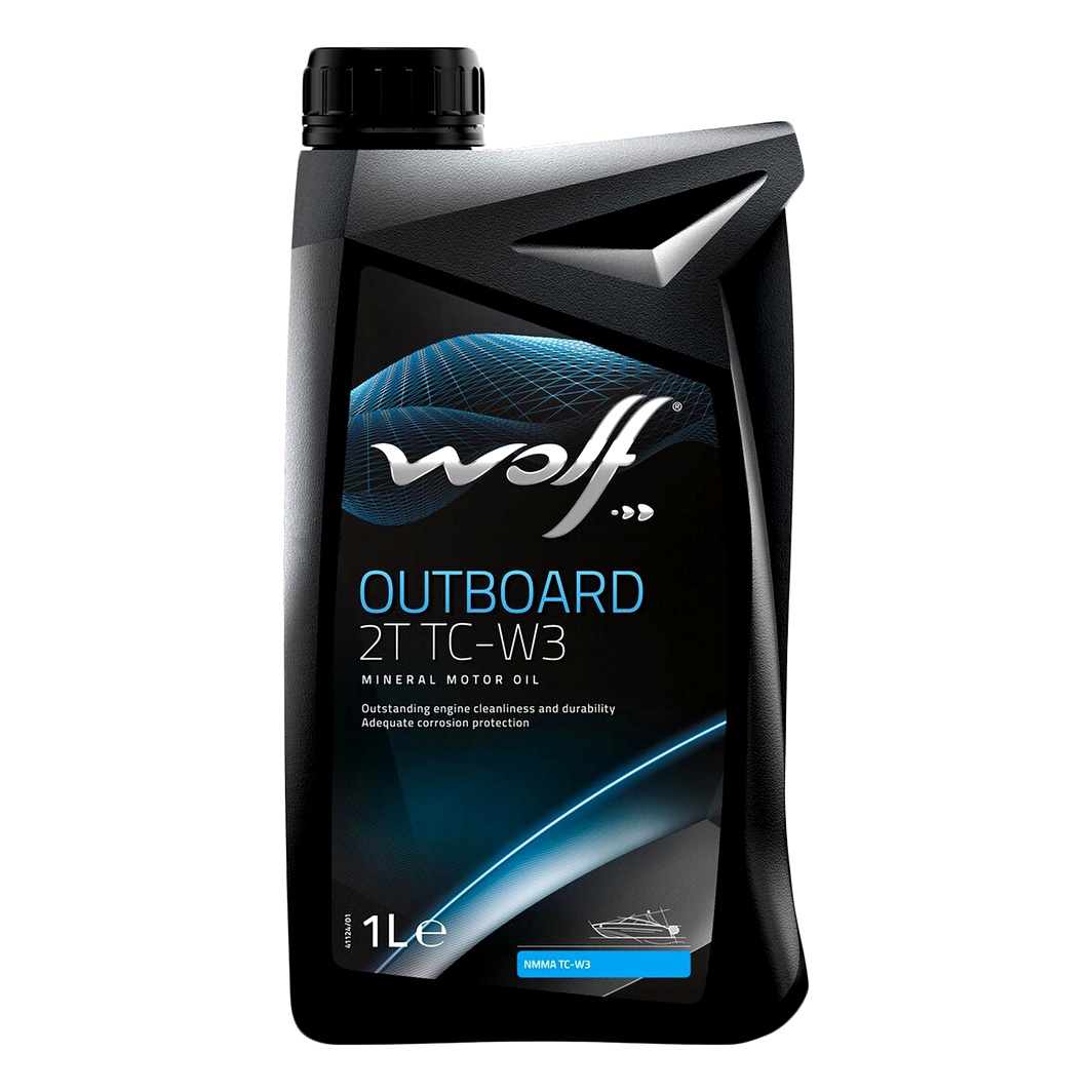 Моторное масло WOLF Outboard 2T минеральное 1 л 8302008 - zapix
