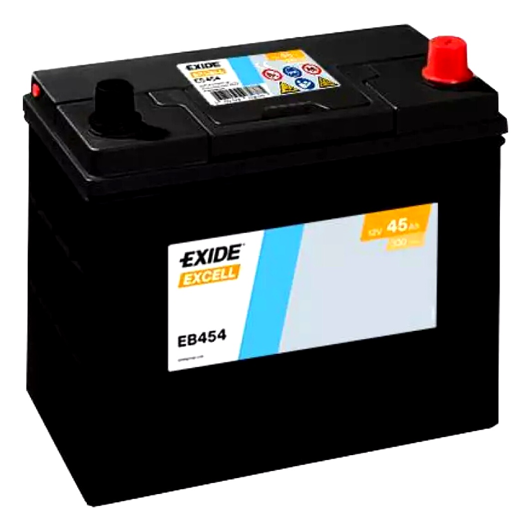 Акумулятор EXIDE Excell 12V 45Ah 330A R+ EB454 - zapix