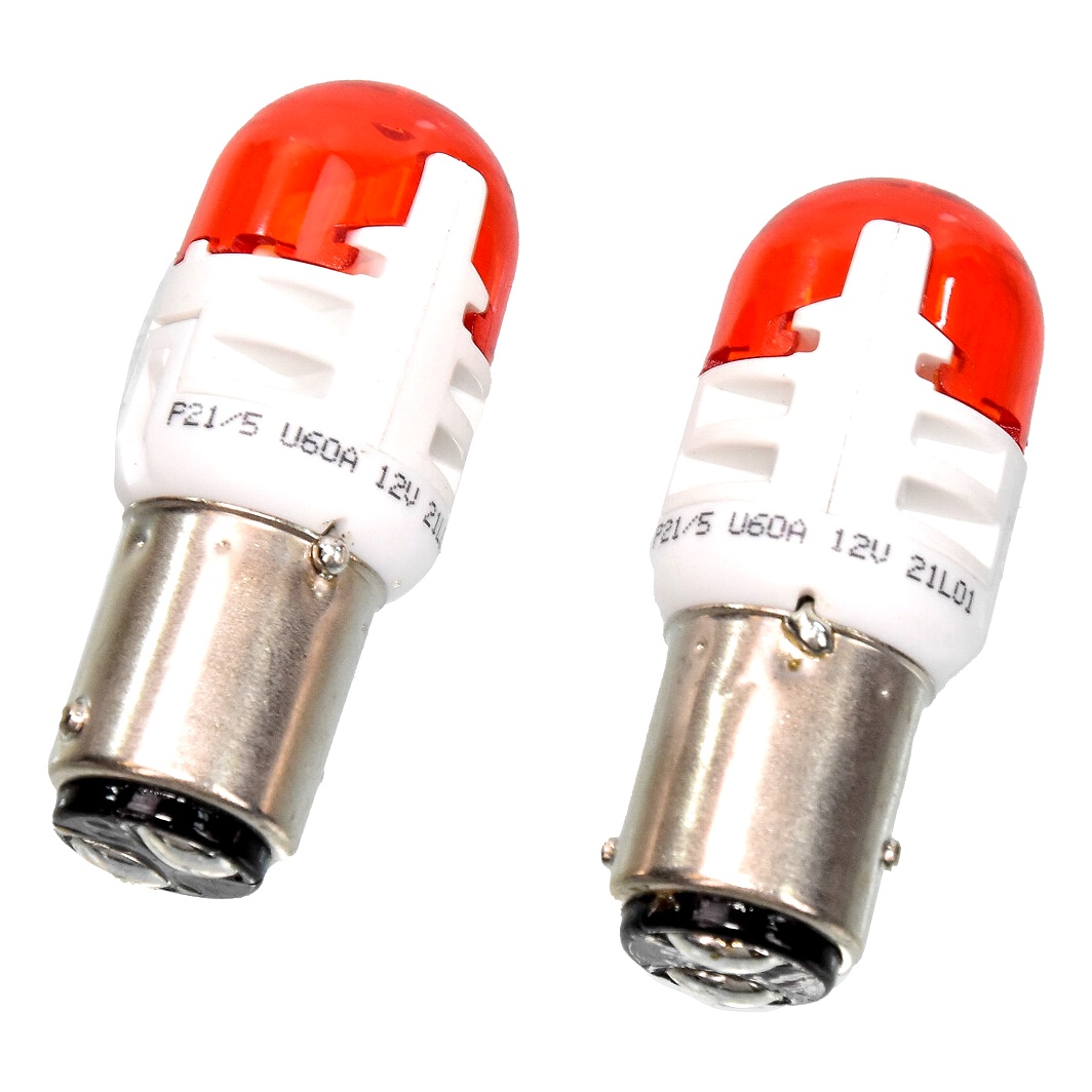 Автолампа LED (світлодіодна) PHILIPS Ultinon Pro6000 P21/5W BAY15d 12V помаранчева 11499AU60X2 - zapix