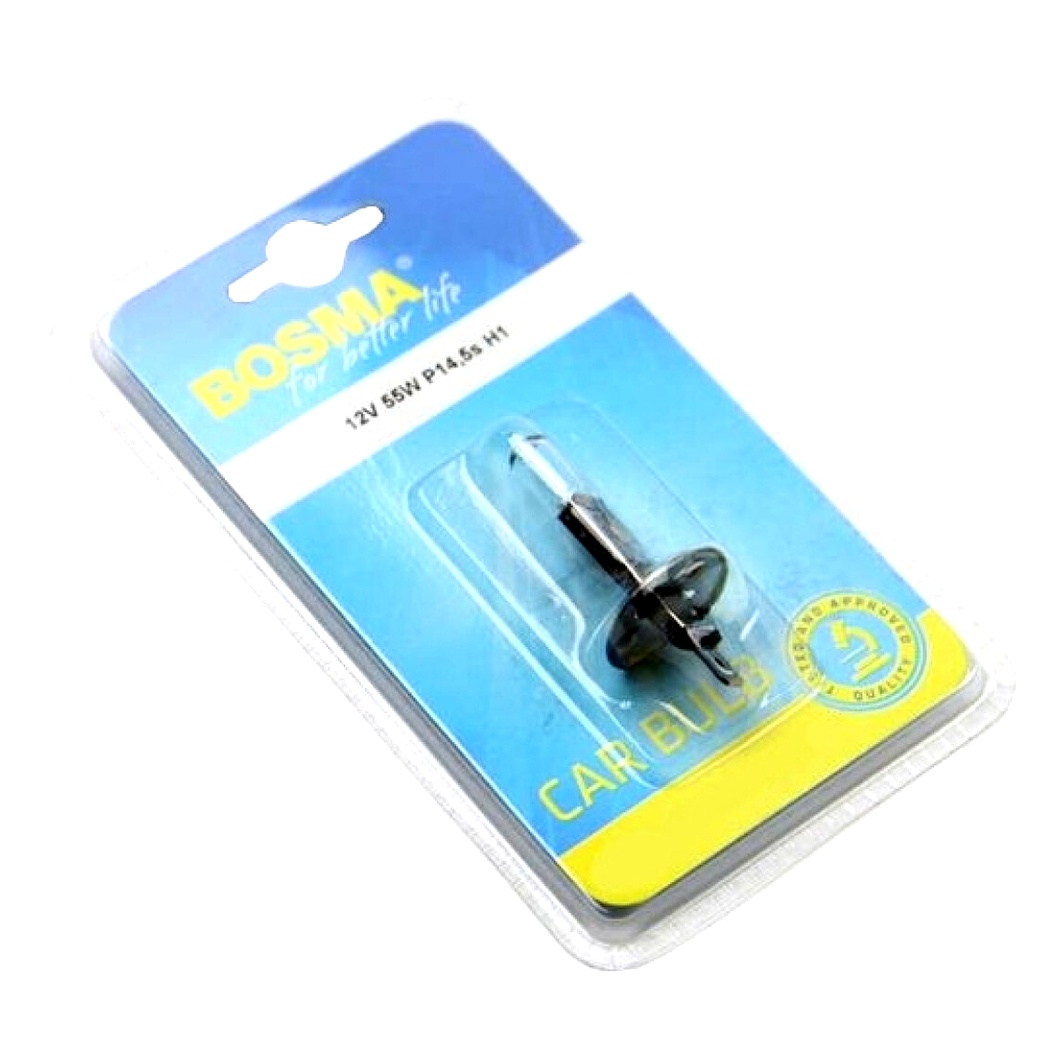 Автолампа галогенова BOSMA H1 P14.5s 55W 12V 1192B - zapix