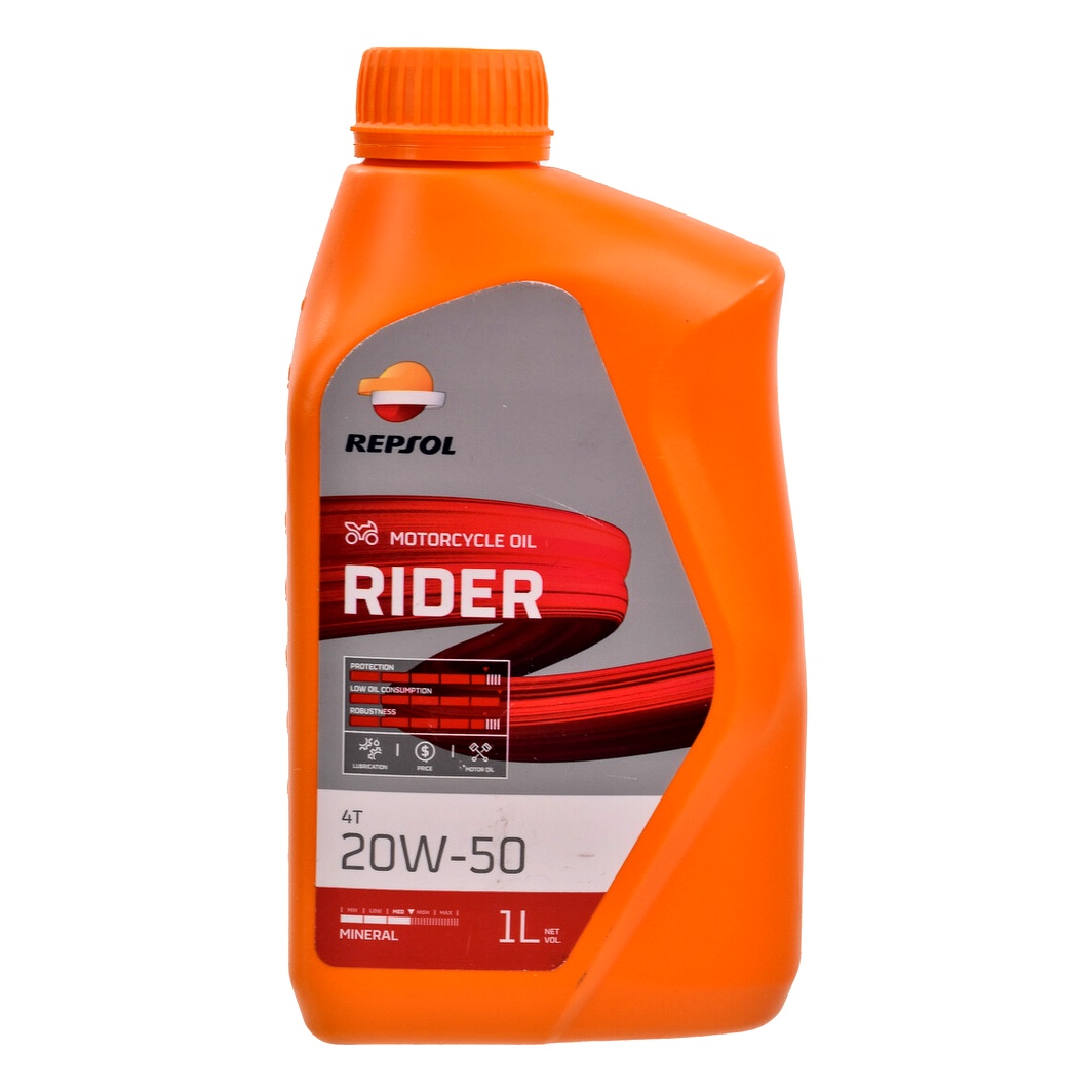 Моторное масло REPSOL Rider Town 4T 20W-50 минеральное 1 л RPP2131THA - zapix