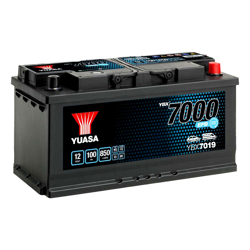 Акумулятор YUASA YBX 7000 EFB 12V 100Ah 850A R+ YBX7019 - zapix