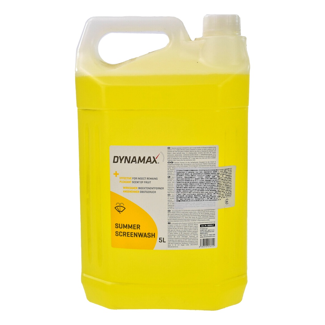 Омивач скла готовий літній 0°С DYNAMAX лимон 5 л 502017 - zapix