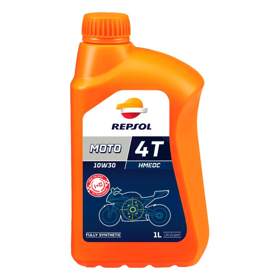 Моторное масло REPSOL Moto HMEOC 4T 10W-30 синтетическое 1 л RP160D51 - zapix