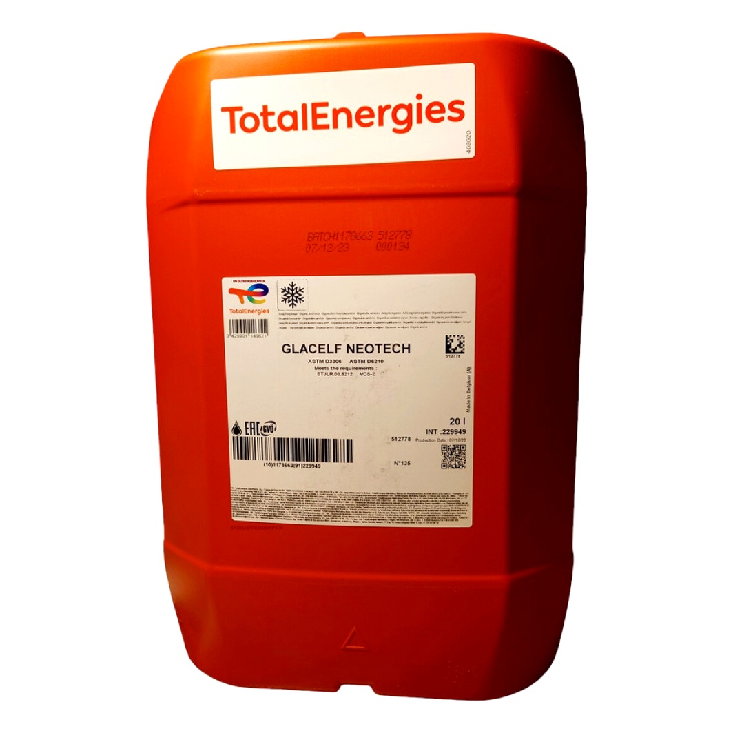 Концентрат антифризу TOTAL Glacelf Neotech помаранчевий OAT -37 °C 20 л (229949) - zapix
