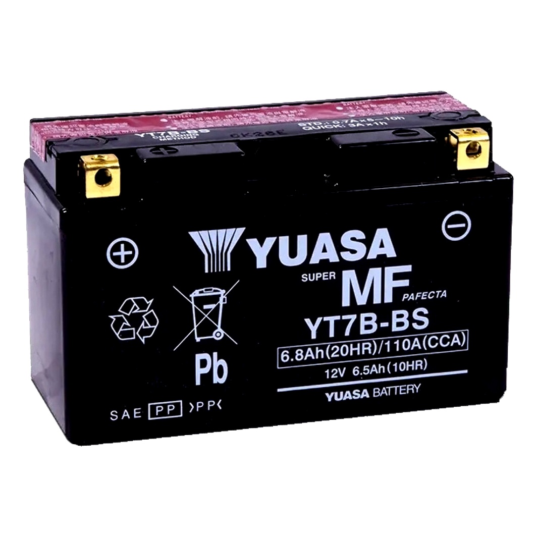 Акумулятор YUASA AGM 12V 6.5Ah 110A L+ YT7BBS - zapix