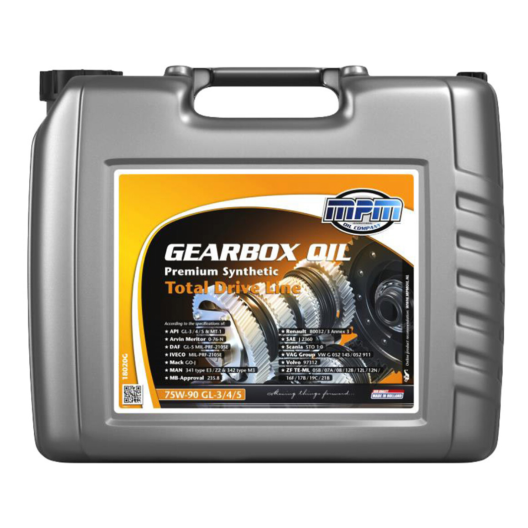 Трансмиссионное масло MPM Premium Synthetic GL-3 / 4 / 5 75W-90 20 л 18020G - zapix