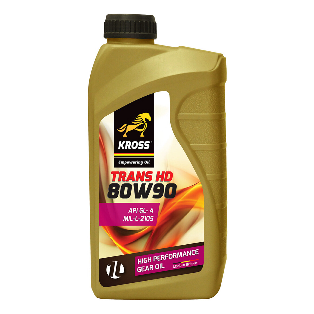 Трансмиссионное масло KROSS Trans HD GL-4 80W-90 1 л 25603 - zapix